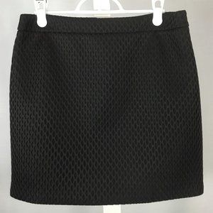 Express Textured Black Mini Skirt